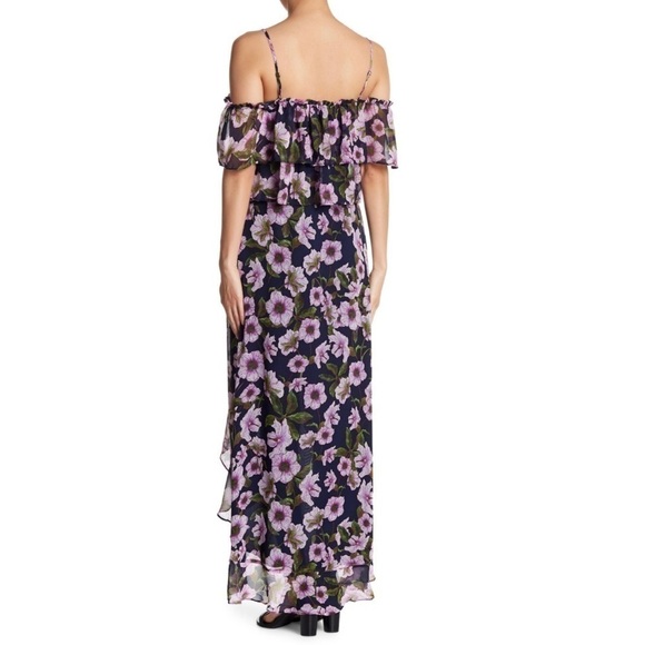RSVP by BB Dakota Off Shoulder Floral Hi-Low Maxi Dress Size 6 NWT - Picture 2 of 4